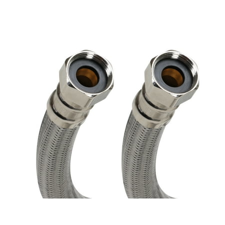 Fluidmaster B1H24 Braided Stainless Steel Water Heater Connector Hose