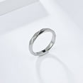 thumbnail image 4 of PAMTIER Unisex Stainless Steel Vintage Personality Cool Hip Hop 4mm Thin Stackable Rhombic Cut Multi-Faceted Biker Ring Comfort Fit Silver Size 9, 4 of 6