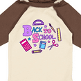 thumbnail image 4 of Inktastic Back to School with School Supplies Girls Long Sleeve Baby Bodysuit, 4 of 5