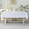thumbnail image 3 of Retro Ruffle Tablecloth Cotton Washable Table Cover Tablecloths for Rectangle Table Baby Shower Kitchen Party Wedding Decor, 3 of 4