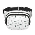 thumbnail image 1 of Fotbe Cute Shark Cangurera Cuadrada con Estampado de Doble Capa, Bolsa de Cintura Ajustable Mini para Hombres y Mujeres, 1 of 9