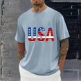 thumbnail image 2 of Taqqpue 4th of July Shirts for Men American Flag Short Sleeve Patriotic Independence Day Tee Top, 2 of 5