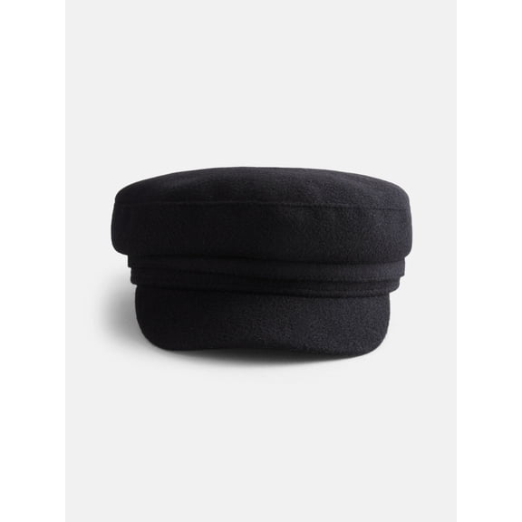 Scenario Women's Black Felt Captain Hat