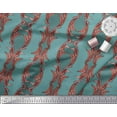 thumbnail image 2 of Soimoi Tissu en Velours Rayé & Ogee Damas Imprimé au Mètre 58 Pouces de Large, 2 of 3