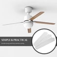 thumbnail image 4 of MOVTOTOP White Axial Fan Blades for Electric Ceiling Fans Durable Iron Material 3 Pieces 12.5 Inches, 4 of 7
