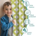 thumbnail image 3 of Blackout Kids Curtains,Green White Checkerboard Checkered Pattern Childrens Insulated Curtains Set Of 2,Bedroom Essentials,Toddler Room Decor 52"x63", 3 of 5