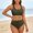 Army Green, variant on HAIJIE Beach Coverups Women Bathing Suit Swimwear Control Tankini Top and High Waist Swimming Shorts Swimwear Bikinis for Women Wife with Shorts Bathing Suit (Wine,XXL)
