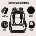 thumbnail image 3 of Lomyolo Clear Backpack for School Boys Girls Adult Transparent Bookbag with Reinforced Straps & 400D Oxford Fabric, Large Capacity Heavy Duty Backpack for Travel, Security, Work, College, Men & Women, 3 of 8