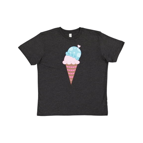 Inktastic Valentine's Day Ice Cream Cone Youth T-Shirt