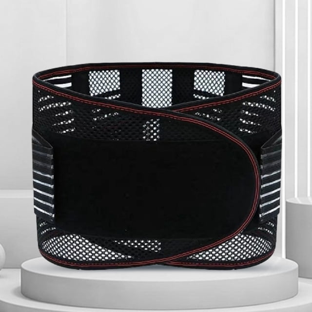 Cinturón De Entrenamiento De Cintura Ajustable Soporte de espalda inferior para apretar el abdomen lumbar para hombres y mujeres (M)