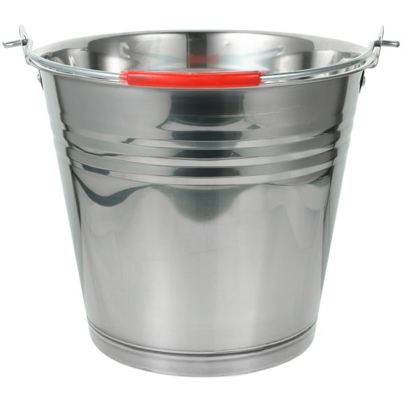 Milk Pail Stainless Steel Bucket Handle Household