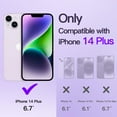 thumbnail image 2 of JETech Electroplated Case for iPhone 14 Plus 6.7-Inch, Camera Lens Full Protection, Compatible with MagSafe Wireless Charging, Shockproof Soft TPU Phone Cover (Purple), 2 of 7
