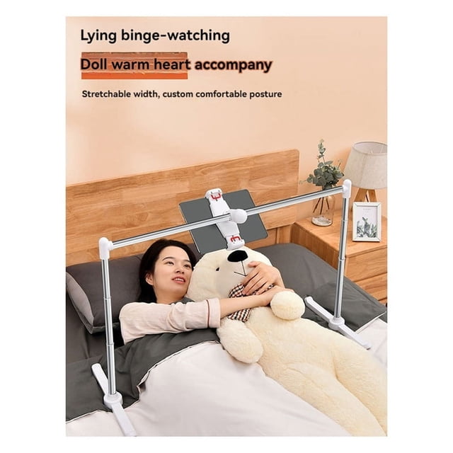 Adjustable Tablet Stand and Phone Holder - Multifunctional Rack Height Adjustable for Bed and Sofa Lazy Stand