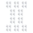 thumbnail image 3 of Advancent 4pcs Self-adhesive Hook Bathroom Kitchen Indoor Hanger Wall-mounted Accessory Transparent Storage Holders Clothes Heavy Duty Normal/6*6cm 10piezas, 3 of 6