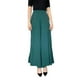 thumbnail image 4 of Pantalones de pierna ancha para mujer, pantalones rectos decorados con botones de cintura alta, ropa de calle elástica, pantalones palazzo largos para , VERDE, 2XL SM SunniMix Pantalones de pierna ancha para mujer, 4 of 8