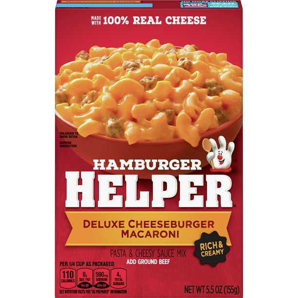 Hamburger Helper Deluxe Cheeseburger Macaroni Hamburger Helper 5.5 Oz