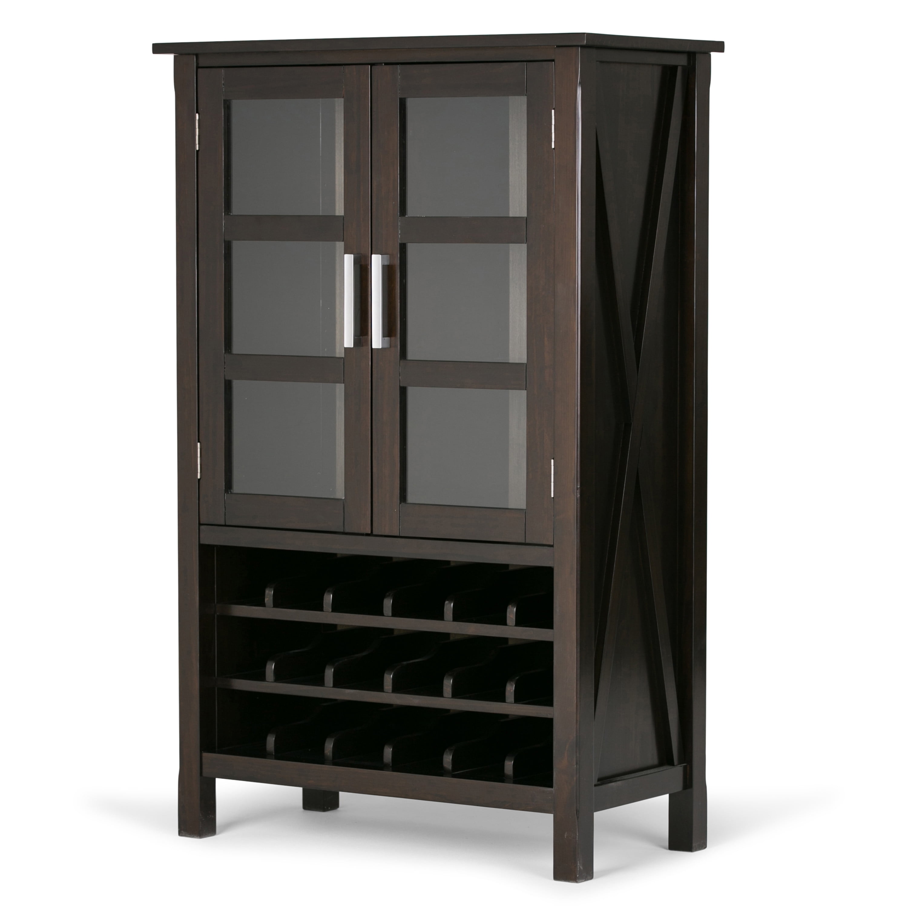 Brooklyn + Max Providence 18-Bottle Solid Wood 32 inch ...