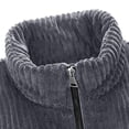 thumbnail image 6 of Quilted Jackets for Men Windproof Long Sleeve Turndown Collar Solid Color Casual Winter Fleece Windproof Comfortable Warm Jackets with Pockets, 6 of 9