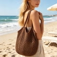 thumbnail image 5 of Tong Beach Tote For Large Capacity Sandproof Shoulder Travel Storage Organizer Summer Carryall, 5 of 5