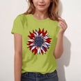 thumbnail image 5 of MKOSPLRT Comfortable Kids Patriotic Shirt, 4th of July American Flag Print Crew Neck Short Sleeve T-Shirt Mint Green 5-6 Years, 5 of 7
