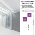 thumbnail image 4 of ADA CENTRAL SIGNS - 6" X6" IT Room Sign - ADA Compliant Tactile Graphics Grade 2 Braille Text Acrylic Wall Signs - Server, Router, Switches, and Information technology Equipment Room Door Sign, 4 of 7