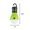 thumbnail image 2 of Portable LED Tent Light Bulb- 2 Pack Hanging Lights with 3 Settings and 60 Lumen By Wakeman Outdoors (For Camping Hiking Tents and Emergency), 2 of 7
