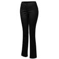 thumbnail image 3 of MixMatchy Women's Comfy Bootcut Curvy Fit Trouser Pants, 3 of 3