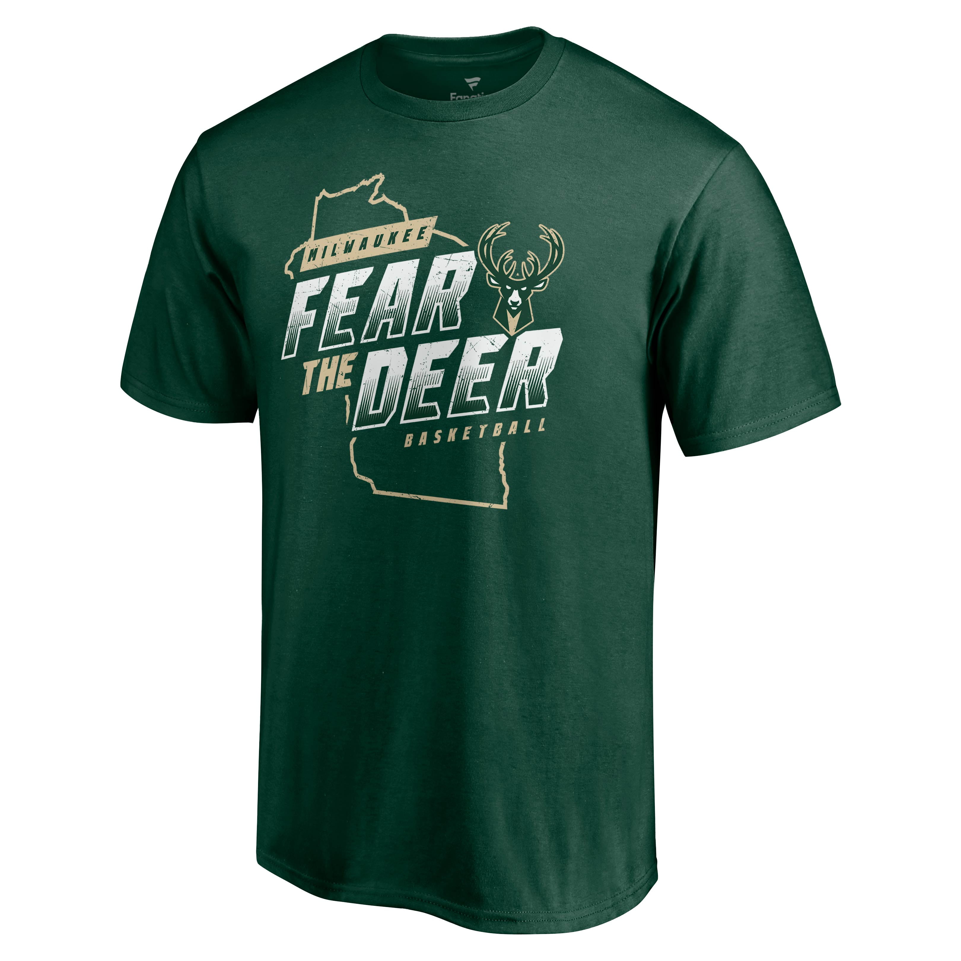 Fear The Deer Men's T-Shirt Tee Bucks Basketball Gift For Basketball Fan New 