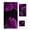 Purple, variant on Purple Rose Towel Set of 3, Soft Microfiber Bath Towels, Hand Towel, Washcloths, Vintage Abstract Garden Flower Floral Black Quick-Dry Absorbent Towels for Bathroom Kitchen Hotel Beach Gym Spa