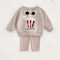 thumbnail image 3 of Spring Baby Clothes Set 0-3Y Cute Cartoon Hoodie+Striped Pants 2Pcs for Boys Girls Toddler Pullover Suit Childrens Casual Outfit, 3 of 6