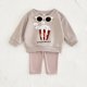 thumbnail image 3 of Spring Baby Clothes Set 0-3Y Cute Cartoon Hoodie+Striped Pants 2Pcs for Boys Girls Toddler Pullover Suit Childrens Casual Outfit, 3 of 6