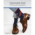 thumbnail image 5 of MeMoi Men's Dachshund Through The Snow Holiday Crew Socks - Mens - Male, 10-13, Navy, 5 of 7