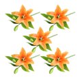 thumbnail image 1 of Kearding 5X flor artificial planta falsa decoración de la boda calcomanía del hogar mano de obra atractivo adorno de larga duración jardín Type2 NO2, 1 of 6