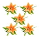 thumbnail image 1 of Billuyoard 5X Flor Artificial Planta Falsa Decoración de Boda Calcomanía para el Hogar Tamaño Compacto Festival Accesorios Jardín Oficina Decoración Naranja, 1 of 6