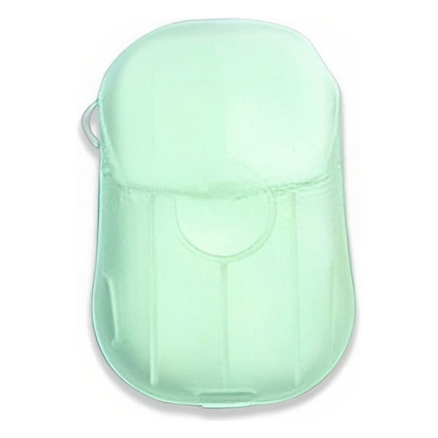 Toystoory 20 Pieces Washing Hand Skin Cleaning Fragrance Plastic Kitchen Supply Non-Irritating Natural Soap Sanitary Tablet with Box Suministros de limpieza para el hogar