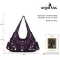 thumbnail image 2 of Angelkiss Hobo Shouder Purses for Women Crossbody Bag with Adjustable Long Straps Ultra Soft with Multiple Pockets, 2 of 5
