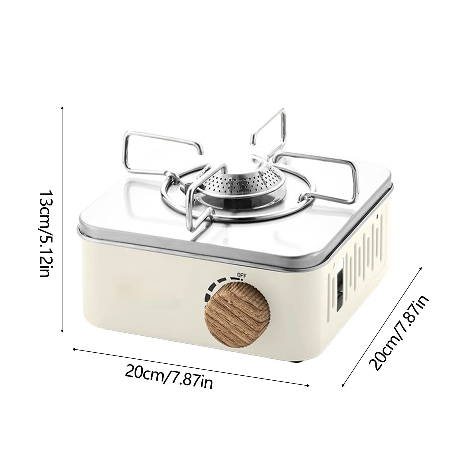 Weloille Mini Portable Cassette Stove, Includes Stand, Windproof Small Square Camping Gas Stove, Lightweight Outdoor Cooking Stove, Camping Equipment for Picnic Hiking Backpacking