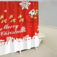 thumbnail image 4 of AuroraX Waterproof Shower Curtain Liner,72x72 Inch Extra Wide Christmas Bathroom Curtain,Christmas Home Fall Bathroom Decor, 4 of 5