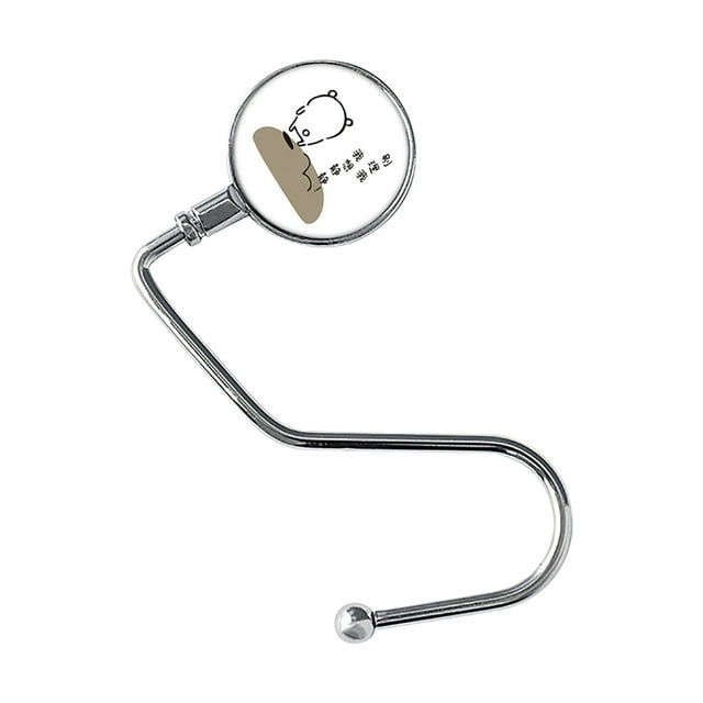 Iumwxz hangers Removable Hook Desk Hook Hanging Bag Hook Student- Punching Children's Bag Hook Desktop Hook Portable Side Desk Bag Hook hooks holder iron Tax Free Weekend