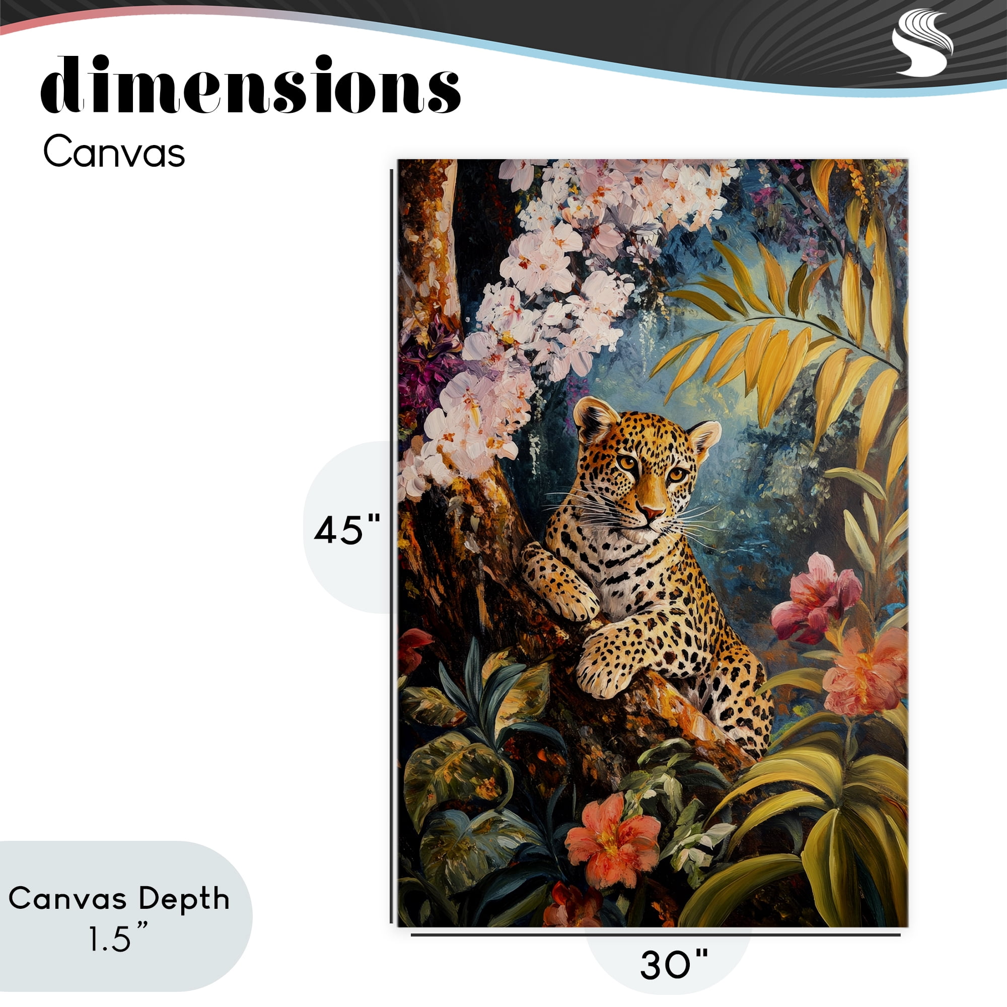 Stupell Industries On The Wild Side Botanicals Canvas Wall Art, design by Petal Prints Design