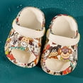 thumbnail image 2 of Generic Toddler Slippers Kids Baby Boys Girls Cute Cartoon Animal Non-Slip Warm Winter Slippers Soft Fuzzy Slippers Indoor House Shoes(2.5-3 Years,Beige), 2 of 4