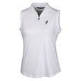 thumbnail image 2 of Women's Cutter & Buck White Ohio State Buckeyes Forge Stretch Sleeveless Polo, 2 of 3
