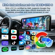 CarlinKit Tbox LITE S (Upgrade), 4-in-1 Android Ai Box with HDMI Output, Support Video Watching, Wireless CarPlay&Android Auto Car Adapter