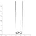 thumbnail image 2 of Real 14kt White Gold Diamond Infinity Pawprint/Heart 18 inch Necklace; 18 inch; for Adults and Teens; for Women and Men, 2 of 2