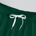 thumbnail image 6 of Mens Fleece Sweatpants Loose Fit Open Bottom Moisture Wicking Track Athletic Jogger Streetwear Trousers Green, 6 of 6