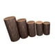 thumbnail image 5 of 5 piezas de cubiertas de pedestal cilíndricas, cubiertas de soporte cilíndricas, elegantes y duraderas. Grano de madera, 5 of 9