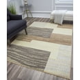 thumbnail image 3 of Belfort BM25A Venice Berber abstract Contemporary beige Area Rug, 2'6"x12', 3 of 5