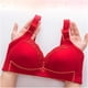 thumbnail image 4 of Mujeres Sólido Sexy Encaje Sin anillo de acero Molde delgado Copa Atrás Cuatro filas de hebillas Sujetador push-up Ropa interior Fridja  nalpqowj31838, 4 of 8