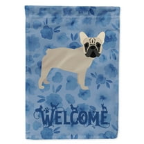 Carolines Treasures CK6079CHF French Bulldog Welcome Flag Canvas House Size Large multicolor