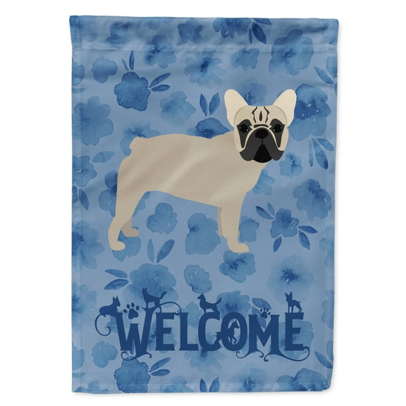 Carolines Treasures CK6079CHF French Bulldog Welcome Flag Canvas House Size Large multicolor